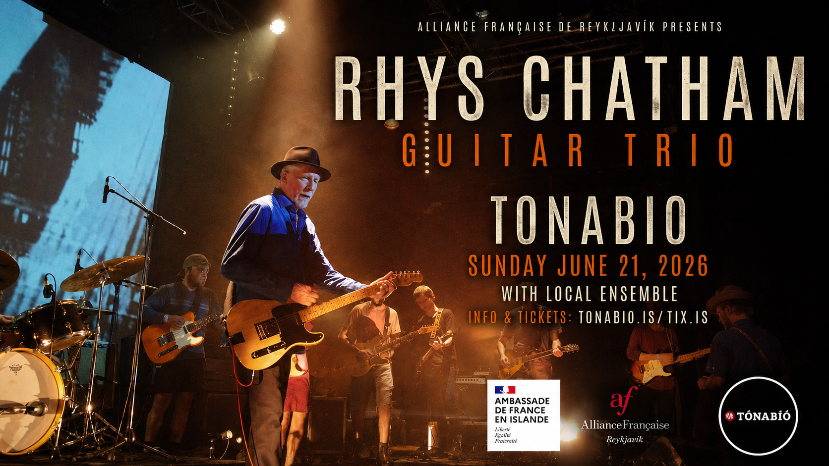 Rhys Chatham Guitar Trio | Tónabíó Reykjavik | June 21 2026